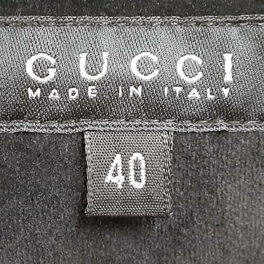 Gucci - GUCCI(グッチ) パンツ サイズ40 M レディース - 黒 フル