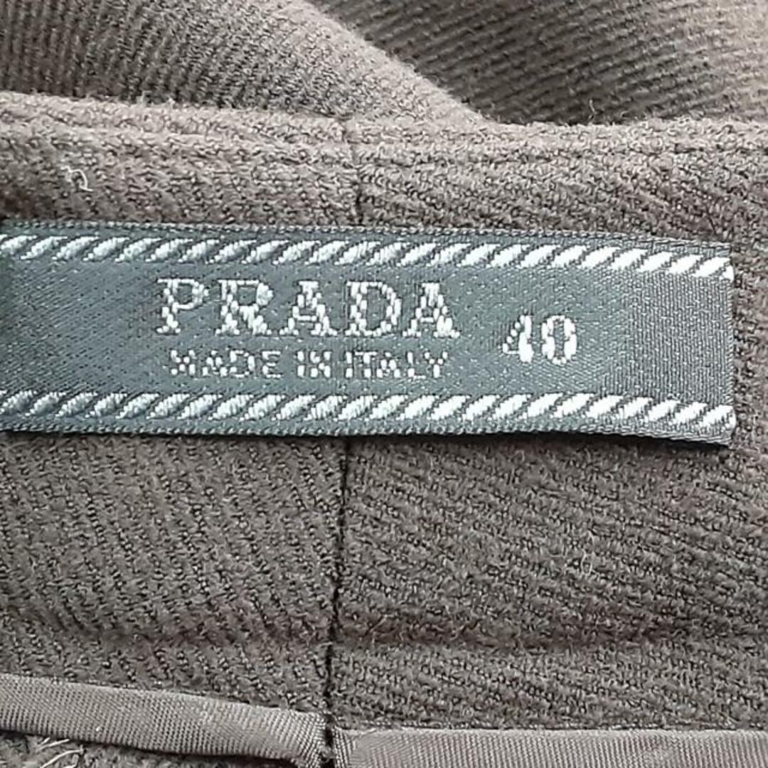 PRADA(プラダ)のPRADA(プラダ) パンツ サイズ40 M レディース - ダークブラウン フルレングス レディースのパンツ(その他)の商品写真