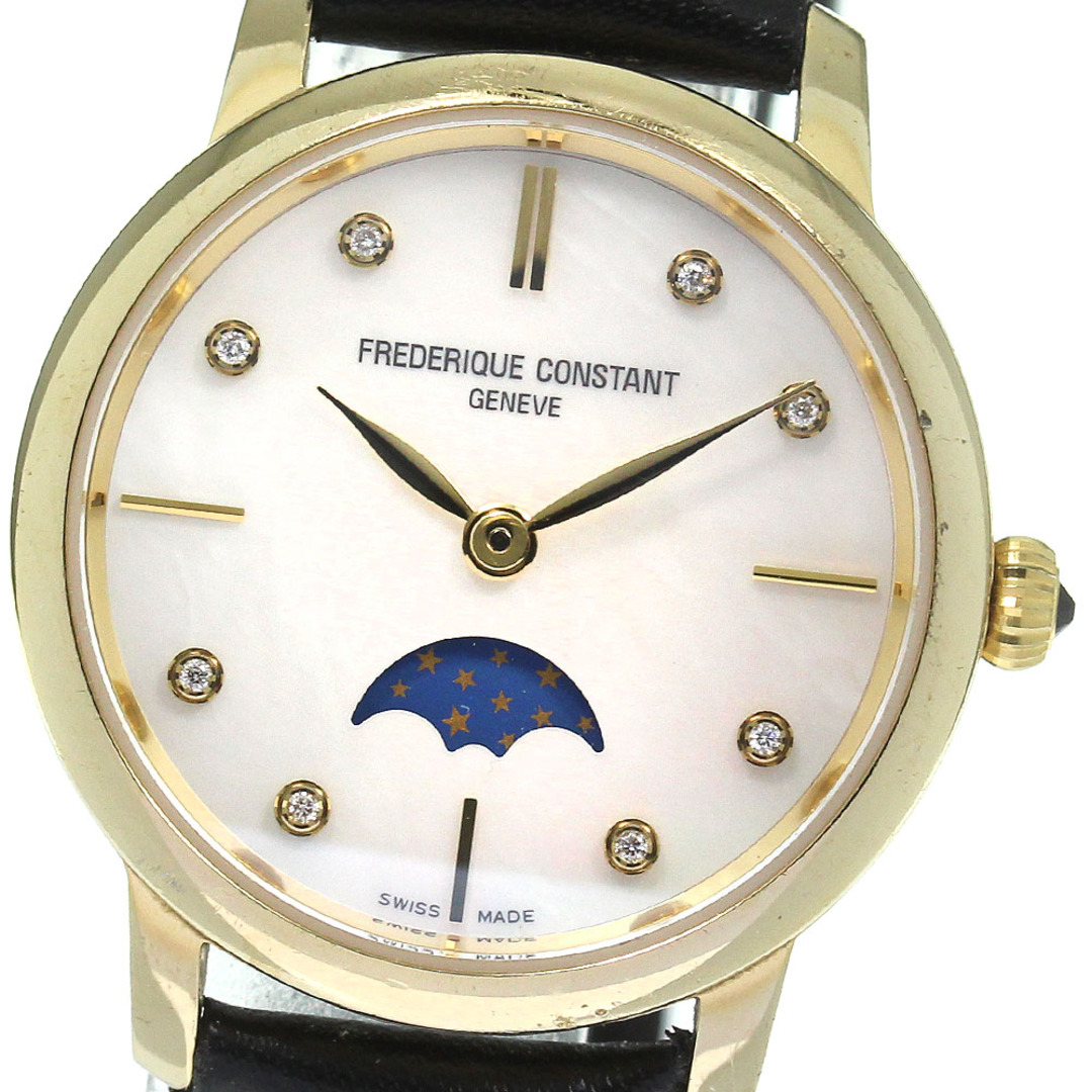 FREDERIQUE CONSTANT(フレデリックコンスタント)のフレデリック・コンスタント FREDERIQUE CONSTANT FC-206X1S5/6 スリムライン ムーンフェイズ クォーツ メンズ 保証書付き_799885 メンズの時計(腕時計(アナログ))の商品写真