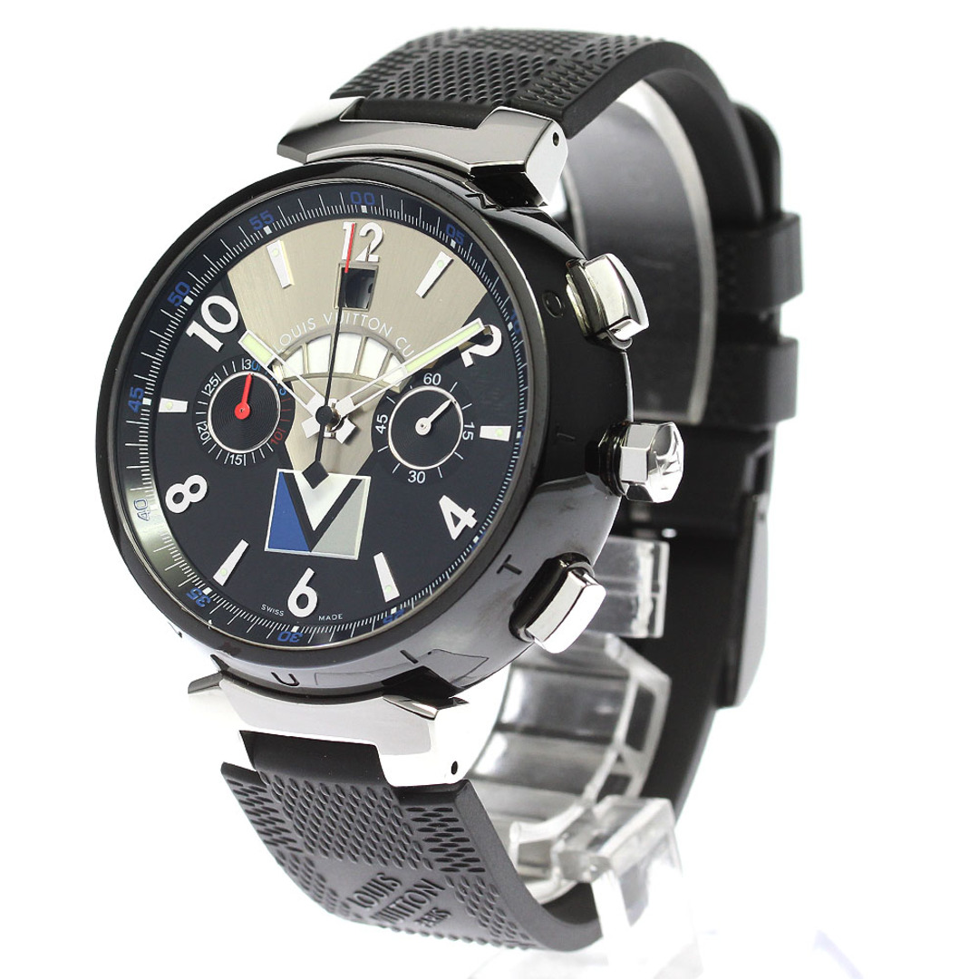LOUIS VUITTON(ルイヴィトン)のルイ・ヴィトン LOUIS VUITTON Q102G タンブール レッガタ クロノグラフ 自動巻き メンズ 良品 箱・保証書付き_804353 メンズの時計(腕時計(アナログ))の商品写真