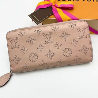 ルイヴィトン(LOUIS VUITTON)のルイヴィトン　マヒナ　ジッピーウォレット　ピンク　長財布(財布)