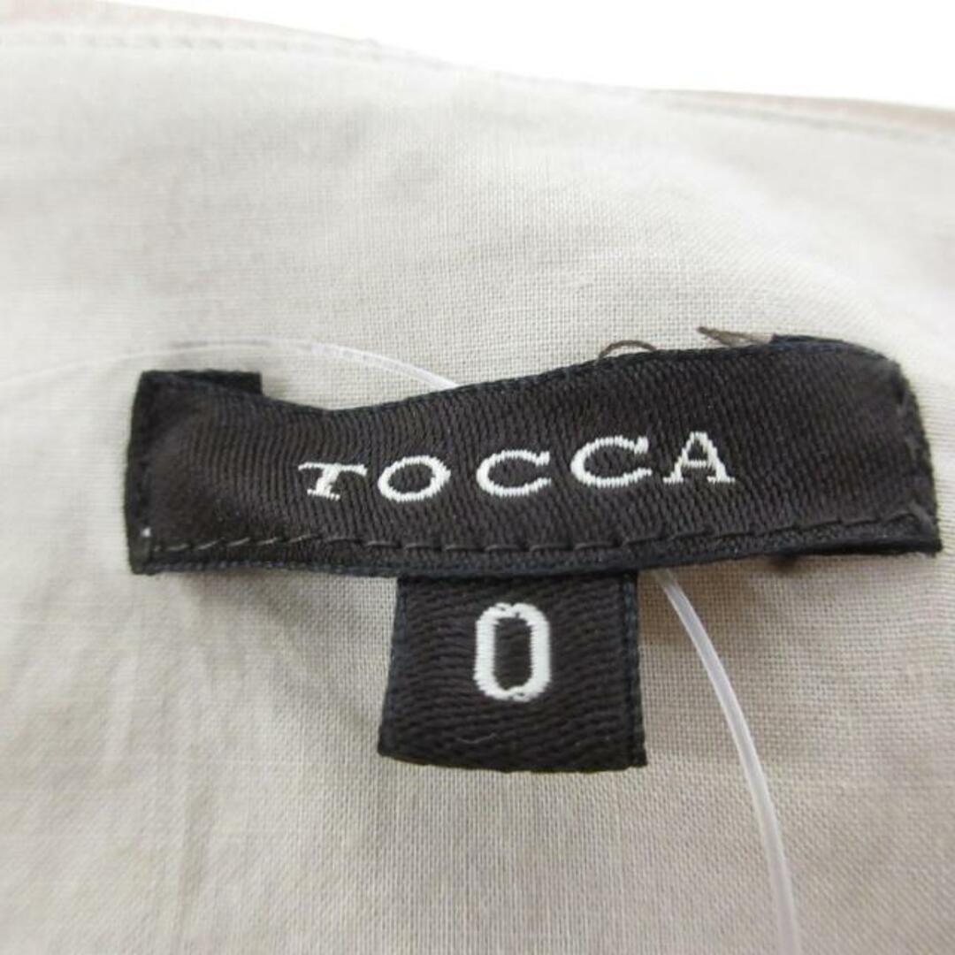 TOCCA(トッカ)のTOCCA(トッカ) ワンピース サイズ0 XS レディース - ライトブラウン×ベージュ×黒 半袖/ひざ丈 レディースのワンピース(その他)の商品写真