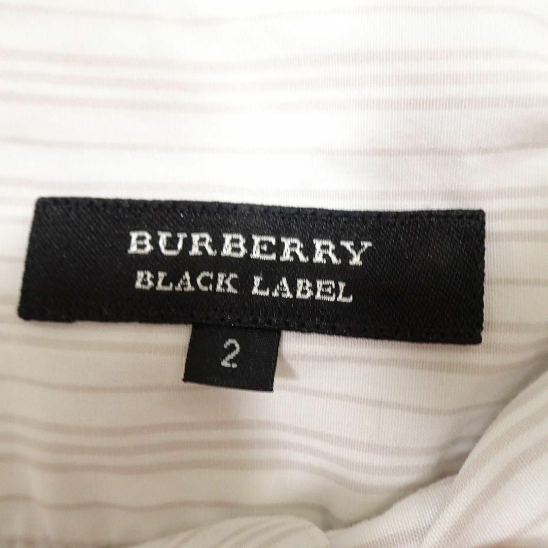 BURBERRY BLACK LABEL(バーバリーブラックレーベル)のBURBERRY バーバリー ストライプ ハーフボタン 半袖シャツ その他のその他(その他)の商品写真