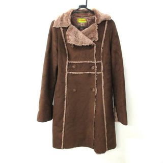 ホコモモラ(Jocomomola)のJOCOMOMOLA(ホコモモラ) コート サイズ40 XL レディース美品  - ブラウン×ダークブラウン フェイクファー/冬物/長袖(その他)