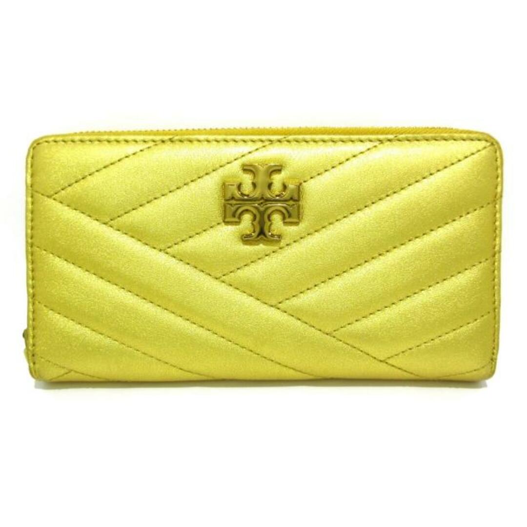 Tory Burch(トリーバーチ)のTORY BURCH(トリーバーチ) 長財布美品  - ゴールド ラウンドファスナー/キルティング レザー レディースのファッション小物(財布)の商品写真