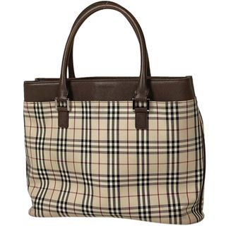 バーバリー(BURBERRY)のバーバリー チェック柄 ハンドバッグ レディース 【中古】(ハンドバッグ)