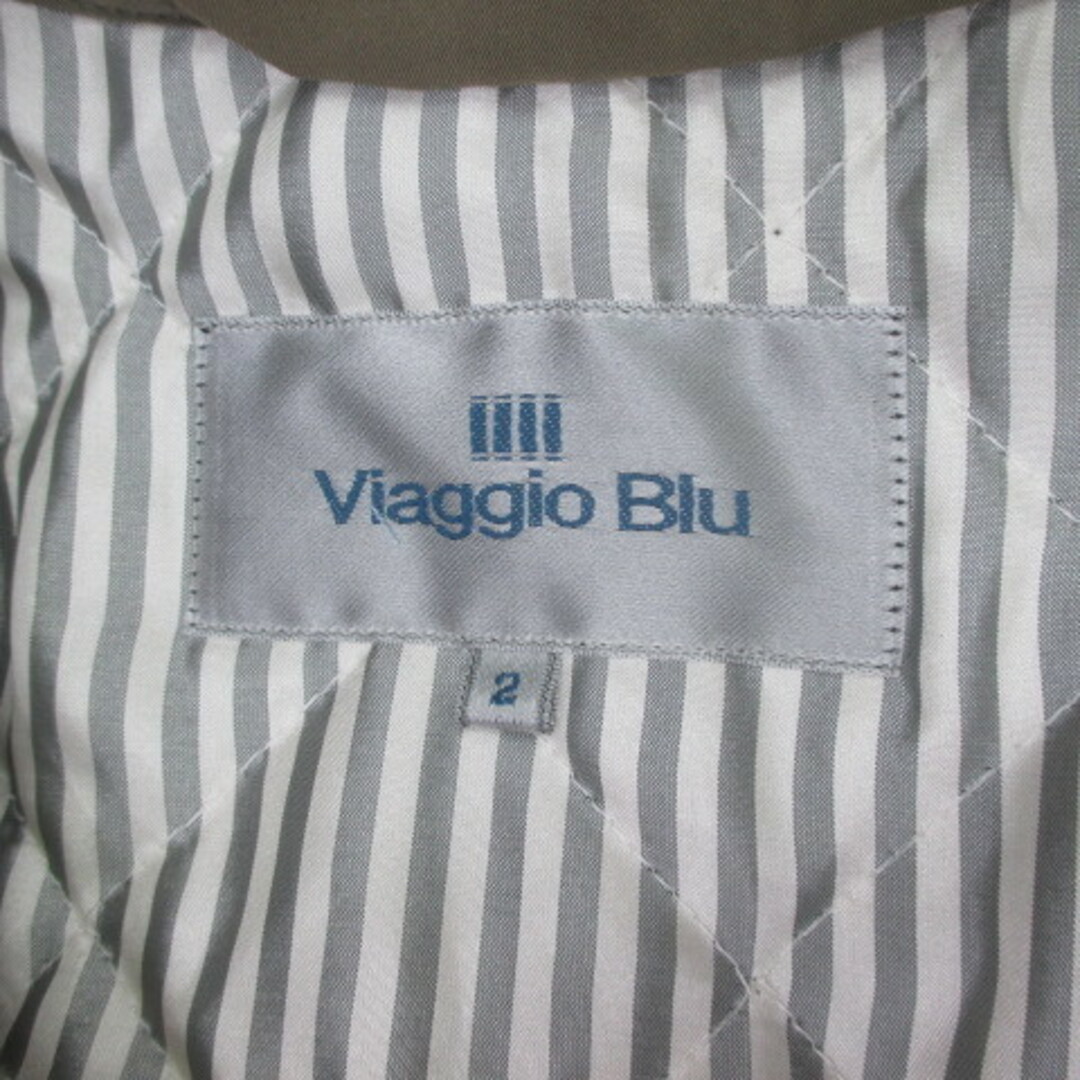 VIAGGIO BLU(ビアッジョブルー)のViaggio Blu ミドル丈 ミリタリージャケット 2 緑 グリーン系 レディースのジャケット/アウター(その他)の商品写真
