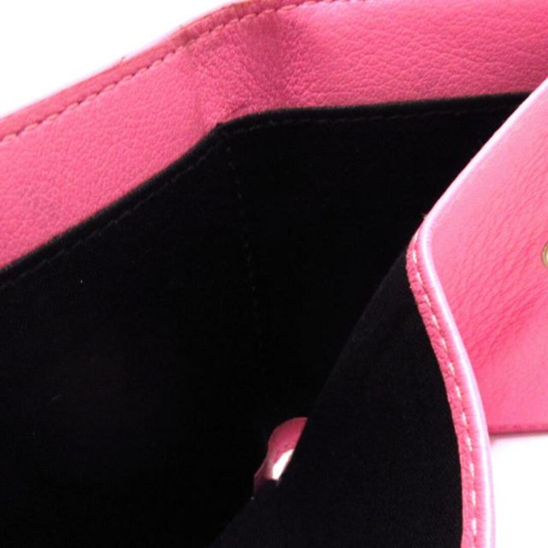 Balenciaga(バレンシアガ)のBALENCIAGA(バレンシアガ) 3つ折り財布 ペーパーミニウォレット 391446 ピンク レザー レディースのファッション小物(財布)の商品写真