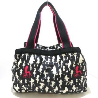 レスポートサック(LeSportsac)のLESPORTSAC(レスポートサック) ボストンバッグ 黒×白×ピンク バービーエブリウェアー レスポナイロン(ボストンバッグ)