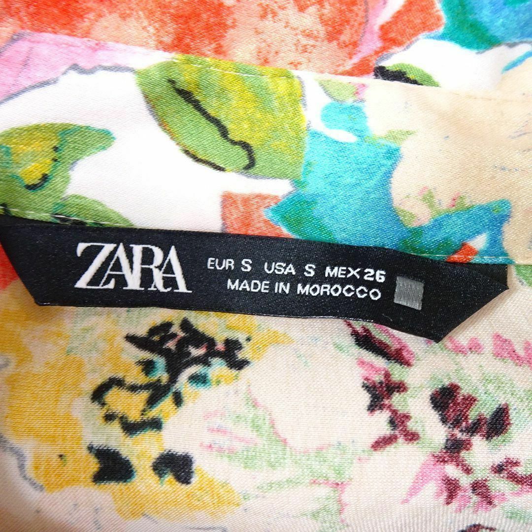 ZARA(ザラ)のZARA ザラ 花柄 総柄 ブラウス 長袖シャツ ポリエステル その他のその他(その他)の商品写真