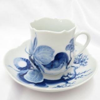 マイセン(MEISSEN)のMeissen (マイセン) 食器 ブルーオーキッド コーヒーカップ＆ソーサー 美品(食器)