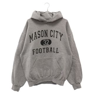 RUSELL ATHLETIC ラッセルアスレチック MASON CITY 32 FOOTBALL アーチロゴプリント スウェットプルオーバーパーカー グレー(パーカー)