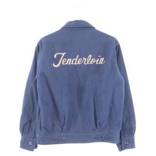 テンダーロイン(TENDERLOIN)のTENDERLOIN テンダーロイン T-TWILL WORK JKT ロゴ刺繍 ジップアップ ワークジャケット ネイビー(フライトジャケット)