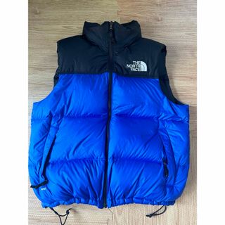 ノースフェイス(THE NORTH FACE) ダウンベスト(メンズ)（ブルー 