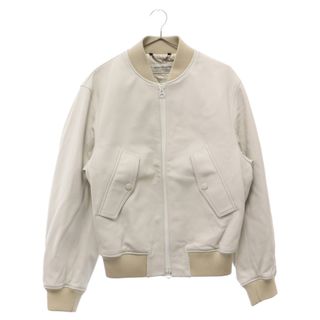 DRIES VAN NOTEN ドリスヴァンノッテン 22AW LANVERS LEATHER BOMBER JACKET ランバース レザー ボンバー ジャケット ホワイト