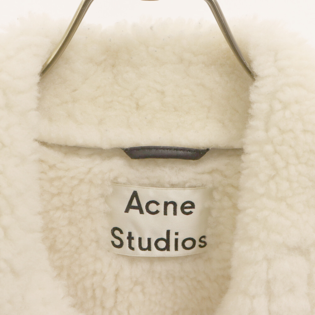 Acne Studios(アクネストゥディオズ)のAcne Studios アクネ ストゥディオズ 16AW Velocite ムートンベルテッド ラムレザーライダースジャケット ブラック 1AG143 メンズのジャケット/アウター(ライダースジャケット)の商品写真