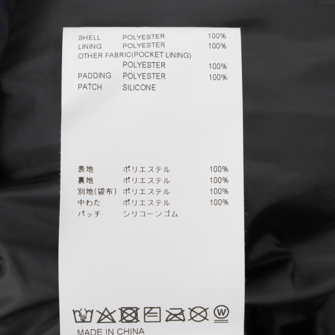 W)taps(ダブルタップス)のWTAPS ダブルタップス 22AW POLY TAFFETA WTVUA ジップアップパファージャケット ブラック 222BRDT-JKM02 メンズのジャケット/アウター(ダウンジャケット)の商品写真