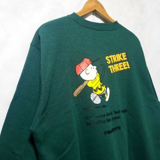 ピーナッツ(PEANUTS)のチャーリー　ブラウン　スヌーピー　新品　トレーナー　野球　ピーナッツ　M(スウェット)