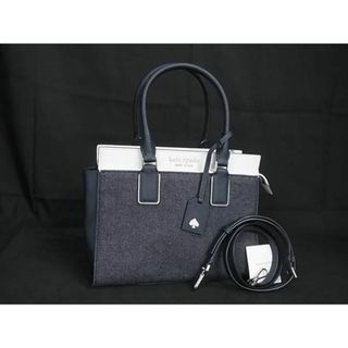 ケイトスペードニューヨーク(kate spade new york)の■新品■未使用■ kate spade ケイトスペード WKRU6757 デニム×レザー 2WAY クロスボディ ショルダー ハンドバッグ ネイビー系 BG8015 (ショルダーバッグ)