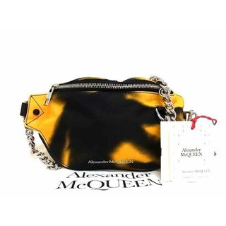 アレキサンダーマックイーン(Alexander McQueen)の■新品同様■ ALEXANDER McQUEEN アレキサンダー マックイーン ナイロン クロスボディ ショルダーバッグ イエロー系×ホワイト系 AX1078 (その他)