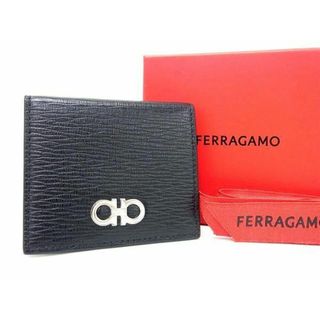 サルヴァトーレフェラガモ(Salvatore Ferragamo)の■新品■未使用■ Salvatore Ferragamo フェラガモ ダブルガンチーニ レザー コインケース コインパース 小銭入れ ブラック系 BE9716 (財布)