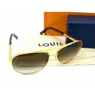 ルイヴィトン(LOUIS VUITTON)の■極美品■ LOUIS VUITTON ルイヴィトン Z0339U アティテュード・パイロット サングラス メガネ 眼鏡 ゴールド系 AY0386 (その他)