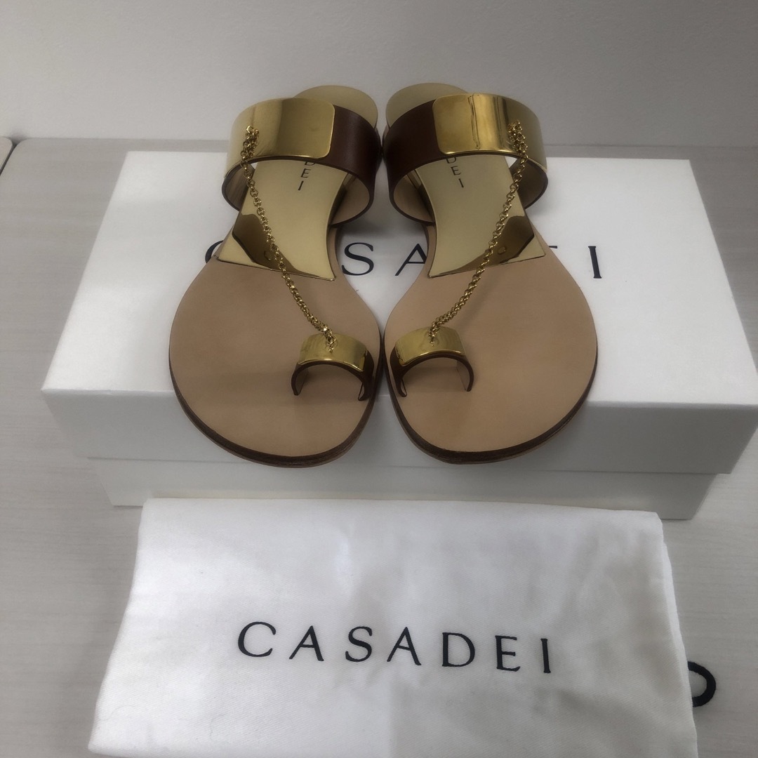 カサデイ CASADEI サンダル レザー 36