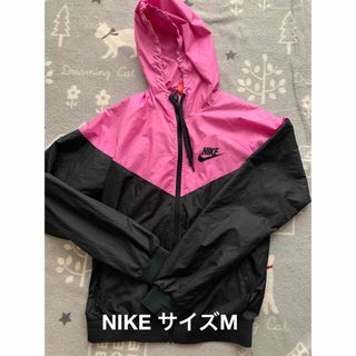 ナイキ(NIKE)の【used】NIKE レディース ナイロンジャケット M ピンク 春(ナイロンジャケット)