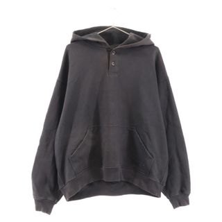 フィアオブゴッド(FEAR OF GOD)のFEAR OF GOD フィアオブゴッド Sixth Collection Everyday Henley Hoodie シックスコレクション プルオーバースウェットパーカー フーディ ブラック FG20-008(パーカー)