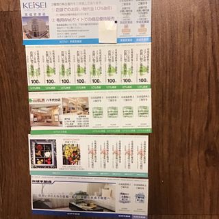 京成百貨店　リブレ京成お買い物割引券　他割引券(ショッピング)