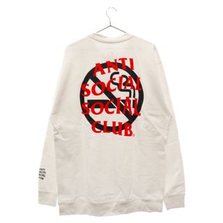 アンチソーシャルソーシャルクラブ(ANTI SOCIAL SOCIAL CLUB)のANTI SOCIAL SOCIAL CLUB アンチソーシャルソーシャルクラブ 20SS×FR2 Logo Sweatshirt エフアールツー フロントロゴプリント コットン クルーネック スウェット トレーナー ホワイト(スウェット)