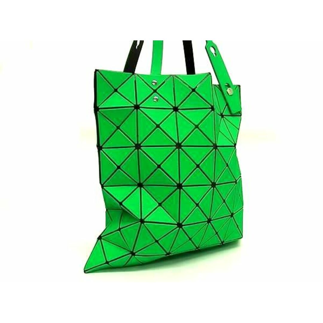 ISSEY MIYAKE(イッセイミヤケ)の■新品同様■ BAO BAO ISSEY MIYAKE バオバオイッセイミヤケ ルーセント PVC ハンドバッグ トートバッグ グリーン系 AX3663  レディースのアクセサリー(その他)の商品写真