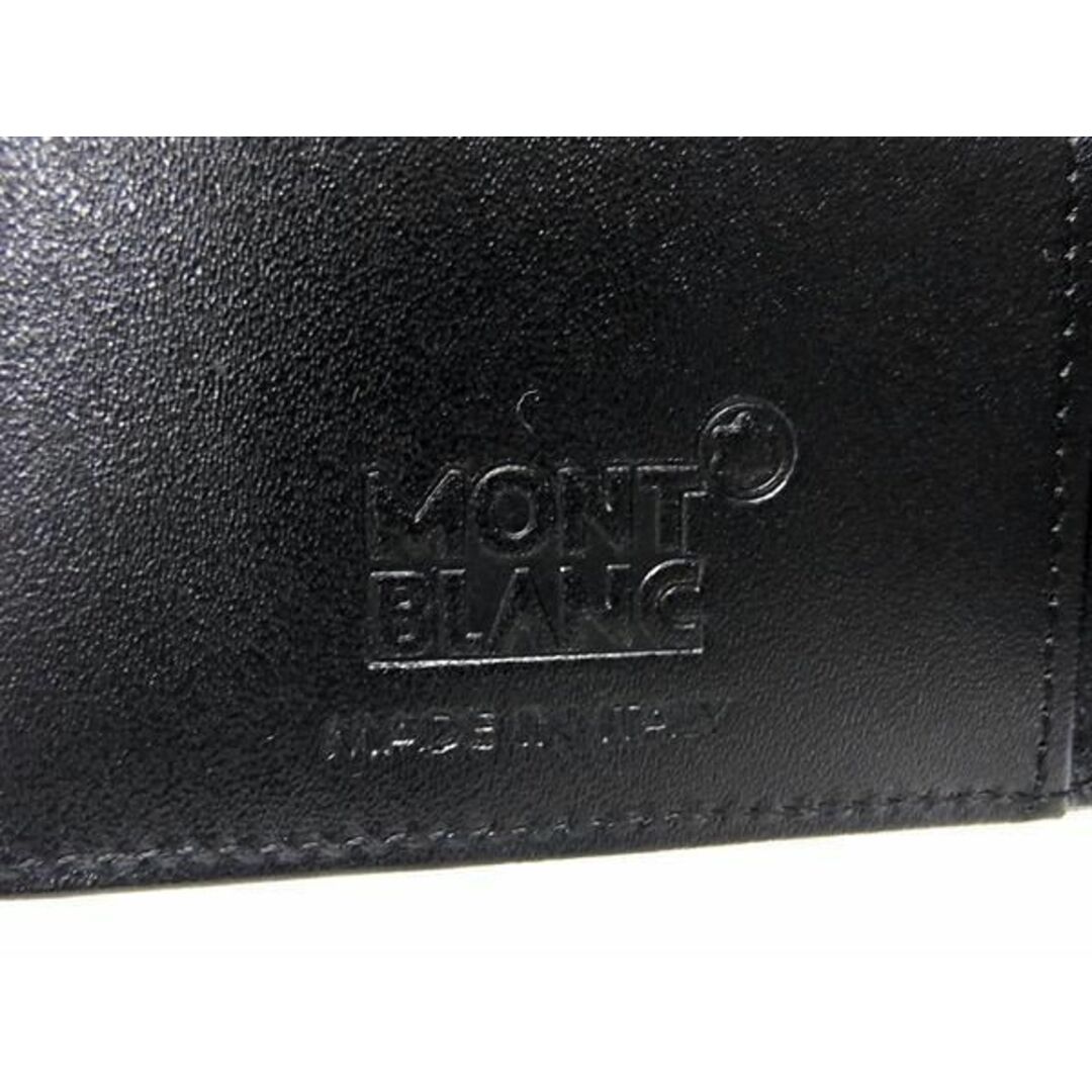 MONTBLANC(モンブラン)の■新品■未使用■ MONT BLANC モンブラン レザー カードケース カード入れ 名刺入れ メンズ レディース ブラック系 AU9866  メンズのファッション小物(名刺入れ/定期入れ)の商品写真