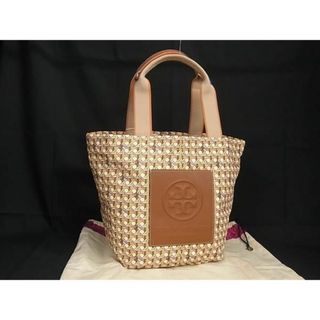 トリーバーチ(Tory Burch)の■新品■未使用■ TORY BURCH トリーバーチ ナイロン×キャンバス 総柄 トートバッグ ハンドバッグ ブラウン系×ベージュ系 AV7491 (ハンドバッグ)