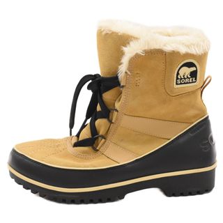 ソレル(SOREL)のSOREL ソレル ティボリ ライナーファー レースアップ スエードアウトドアブーツ レディース イエロー US8/25cm NL2089-373(ブーツ)