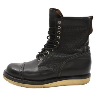 ネイバーフッド(NEIGHBORHOOD)のNEIGHBORHOOD ネイバーフッド CWP LOG L-BOOTS コンチョ付き 10アイレット レースアップ ブーツ 111MKNH-FW01(ブーツ)