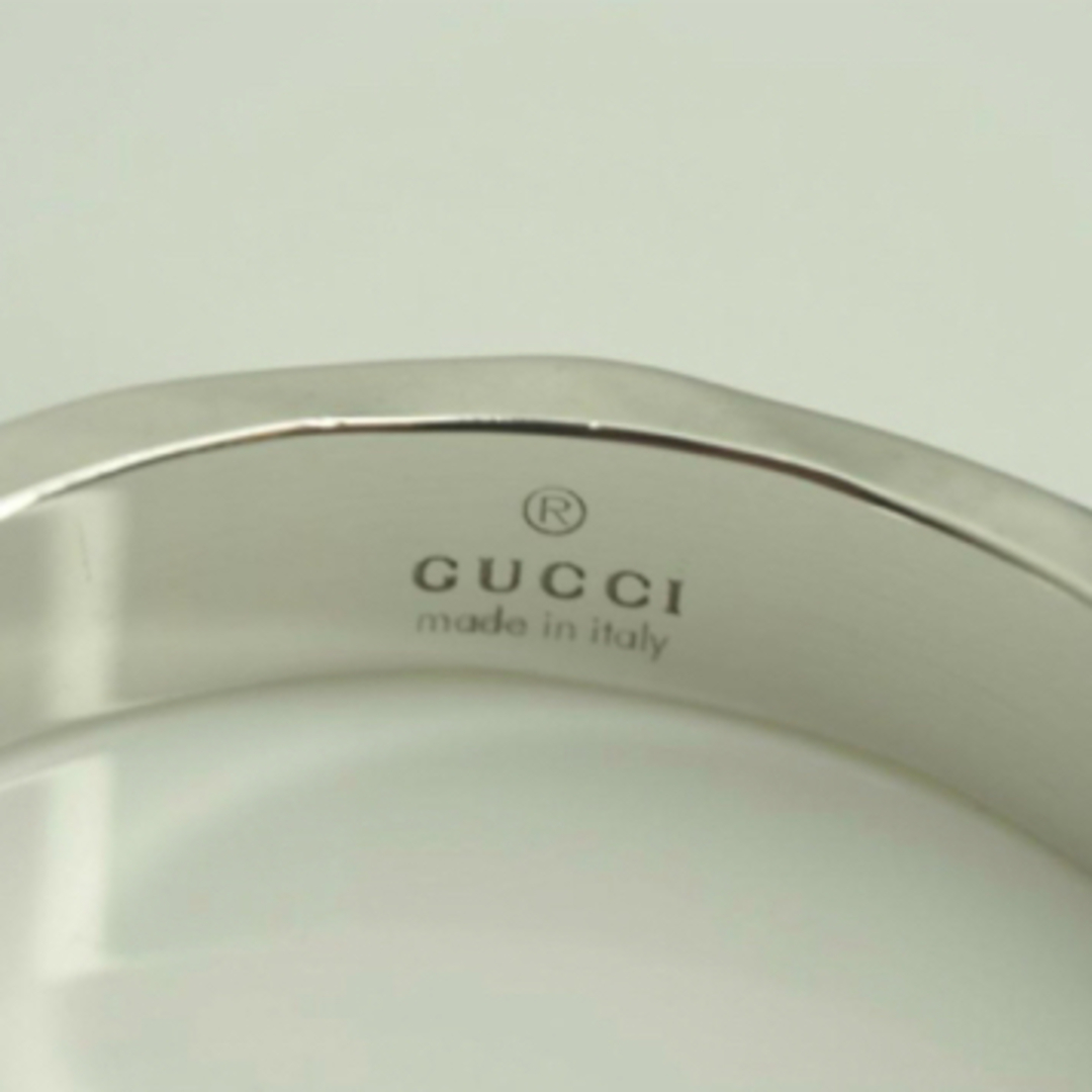 Gucci(グッチ)のGUCCI グッチ　新作　アイコンICON リング　K18WG 21号 メンズのアクセサリー(リング(指輪))の商品写真