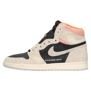 ナイキ(NIKE)のNIKE ナイキ AIR JORDAN 1 RETRO HIGH OG Hyper Crimson エアジョーダン1 レトロ ハイパークリムゾン ハイカットスニーカー グレー/ブラック US11/29cm 555088-018(スニーカー)