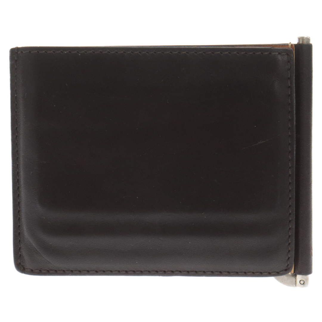 Maison Martin Margiela(マルタンマルジェラ)のMaison Margiela メゾンマルジェラ BIFOLD MONEY CLIP WALLET バイフォールド マネークリップ ウォレット レザー カードケース ブラウン メンズのファッション小物(名刺入れ/定期入れ)の商品写真