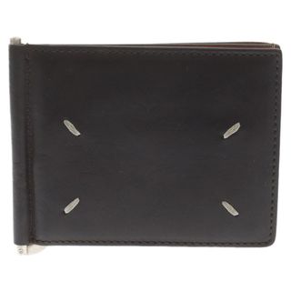 マルタンマルジェラ(Maison Martin Margiela)のMaison Margiela メゾンマルジェラ BIFOLD MONEY CLIP WALLET バイフォールド マネークリップ ウォレット レザー カードケース ブラウン(名刺入れ/定期入れ)