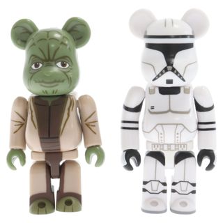 メディコムトイ(MEDICOM TOY)のMEDICOM TOY メディコムトイ BE@RBRICK STAR WARS YODA & CLONETROOPER 100% ベアブリック スターウォーズ ヨーダ クローントルーパー フィギュア カーキ/ホワイト(その他)