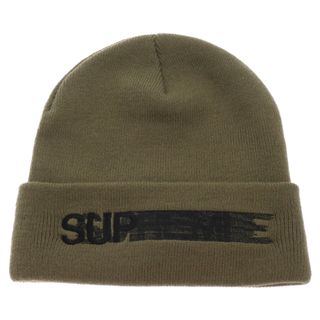 シュプリーム(Supreme)のSUPREME シュプリーム 23SS Motin Logo Beanie モーションロゴ ビーニー ニットキャップ 帽子 カーキ(ニット帽/ビーニー)