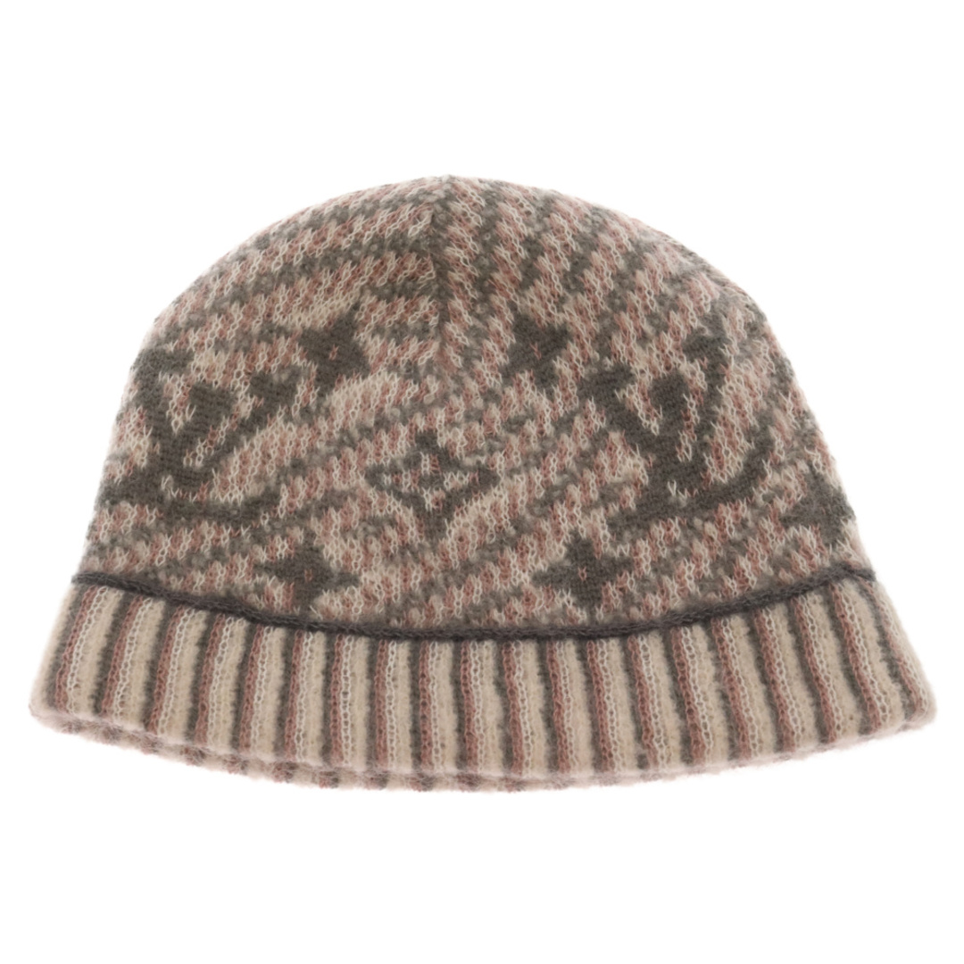 LOUIS VUITTON(ルイヴィトン)のLOUIS VUITTON ルイヴィトン Monogram Beanie モノグラム ビーニー ニット帽 ピンク M75404 メンズの帽子(ニット帽/ビーニー)の商品写真