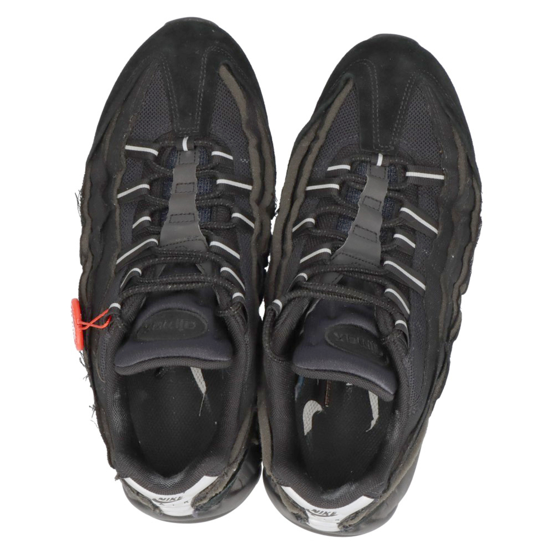 NIKE(ナイキ)のNIKE ナイキ 20SS×COMME des GARCONS AIR MAX 95 CDG cu8406-001×コムデギャルソン オムプリュス エアマックス95 ローカットスニーカー US8.5/26.5cm ブラック メンズの靴/シューズ(スニーカー)の商品写真