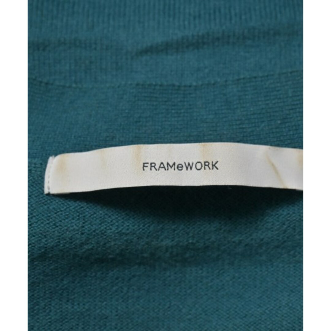 FRAMeWORK(フレームワーク)のFRAMeWORK フレームワーク カーディガン F 青緑 【古着】【中古】 レディースのトップス(カーディガン)の商品写真