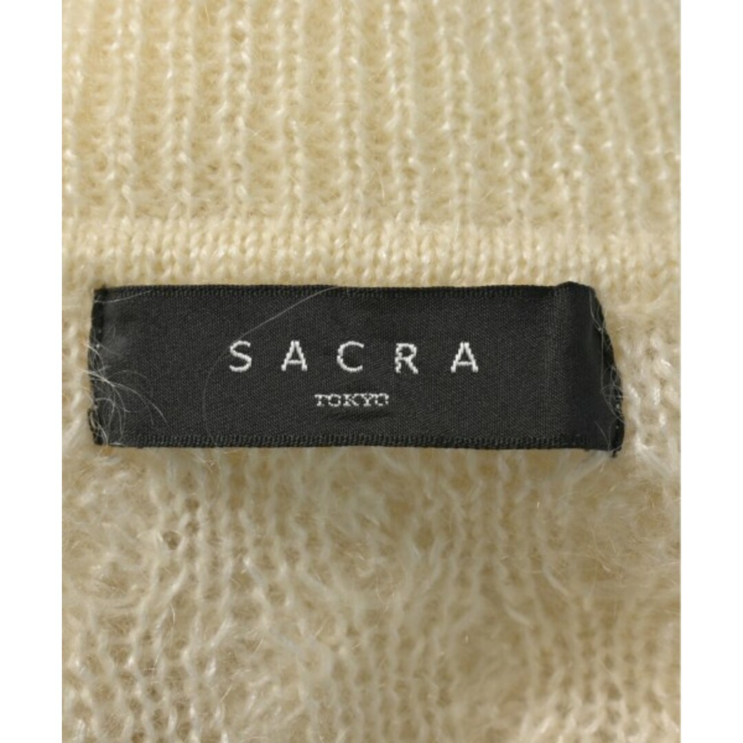 SACRA(サクラ)のSACRA サクラ ニット・セーター 38(M位) 白 【古着】【中古】 レディースのトップス(ニット/セーター)の商品写真
