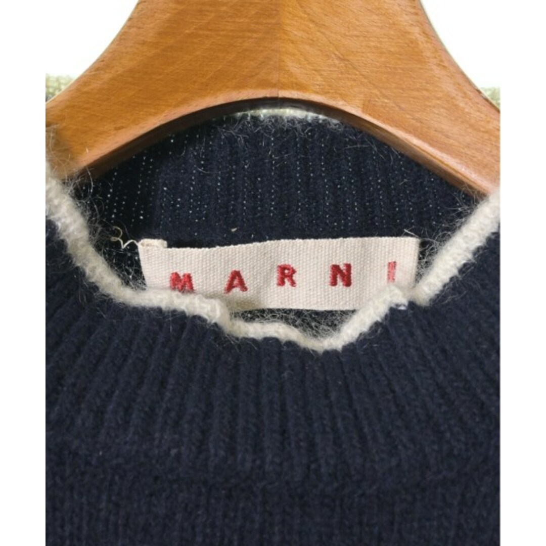 Marni(マルニ)のMARNI マルニ ニット・セーター 40(M位) 紺x白 【古着】【中古】 レディースのトップス(ニット/セーター)の商品写真