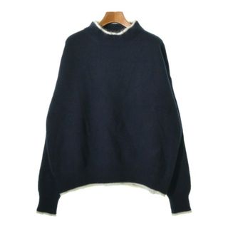 マルニ(Marni)のMARNI マルニ ニット・セーター 40(M位) 紺x白 【古着】【中古】(ニット/セーター)