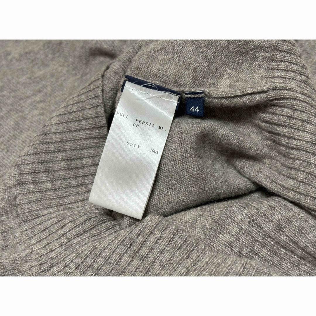 FEDELI Vネック ニット カシミア 44 グレージュ フェデーリ FEDELI Vネック ニット カシミア 44 グレージュ フェデーリ