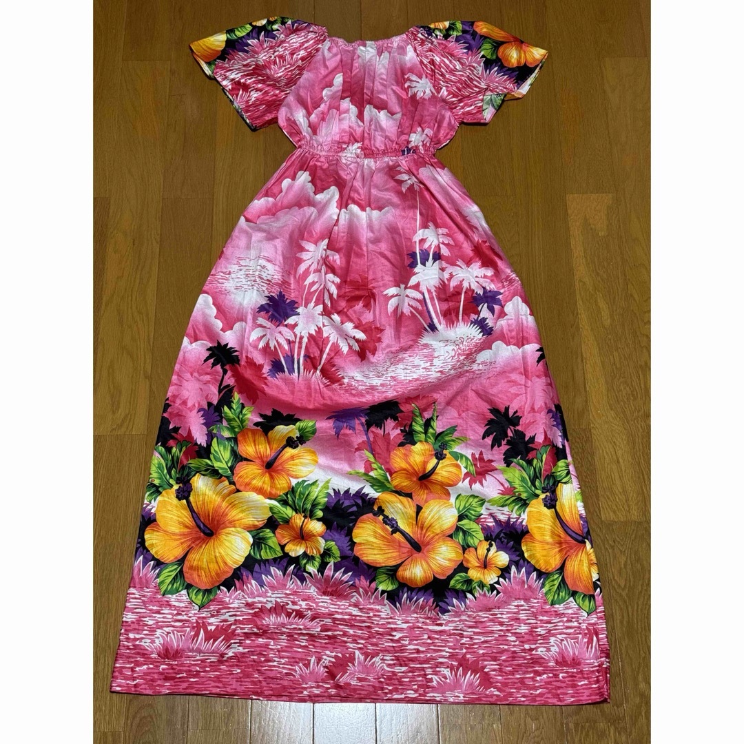 ハワイアンドレス フラダンスドレス 民族衣装 新品未使用 レディースのワンピース(ロングワンピース/マキシワンピース)の商品写真